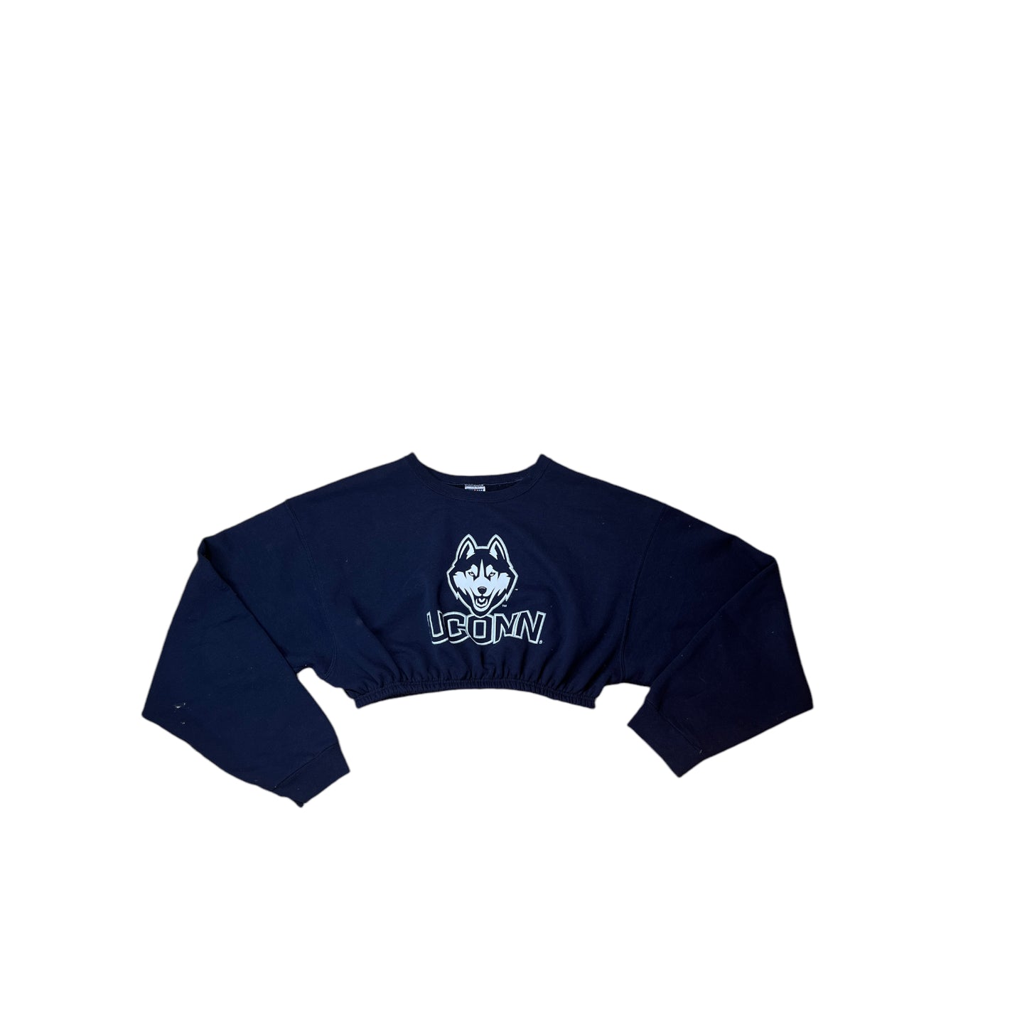 UCONN Reworked Crop Crewneck Sweatshirt