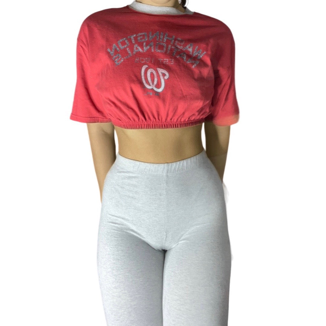 Washington Nationals MLB Reworked Crop Top