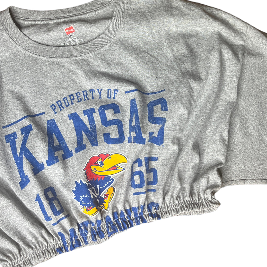 University of Kansas Reworked Crop Top