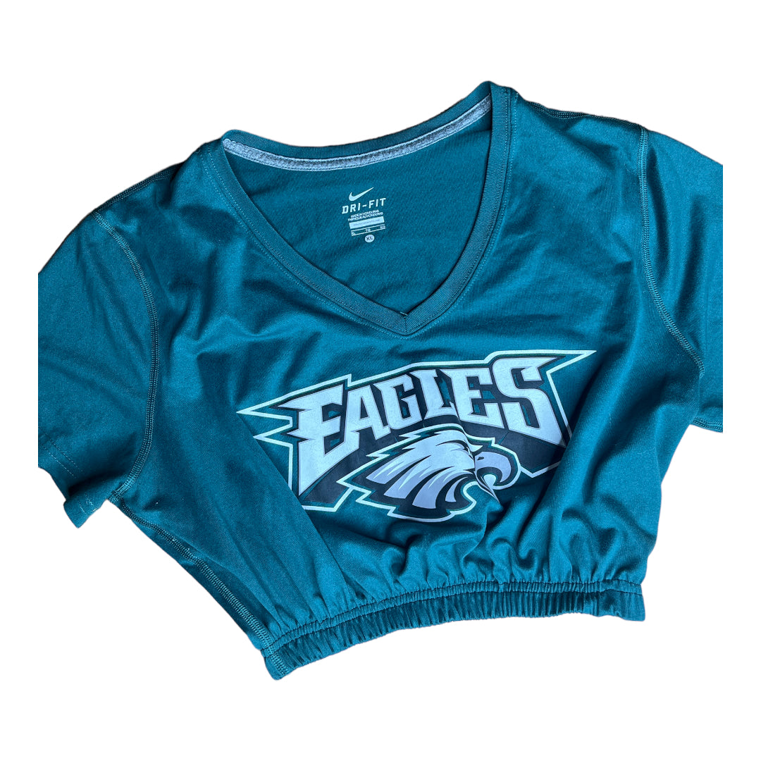 Philadelphia Eagles Reworked Crop Top