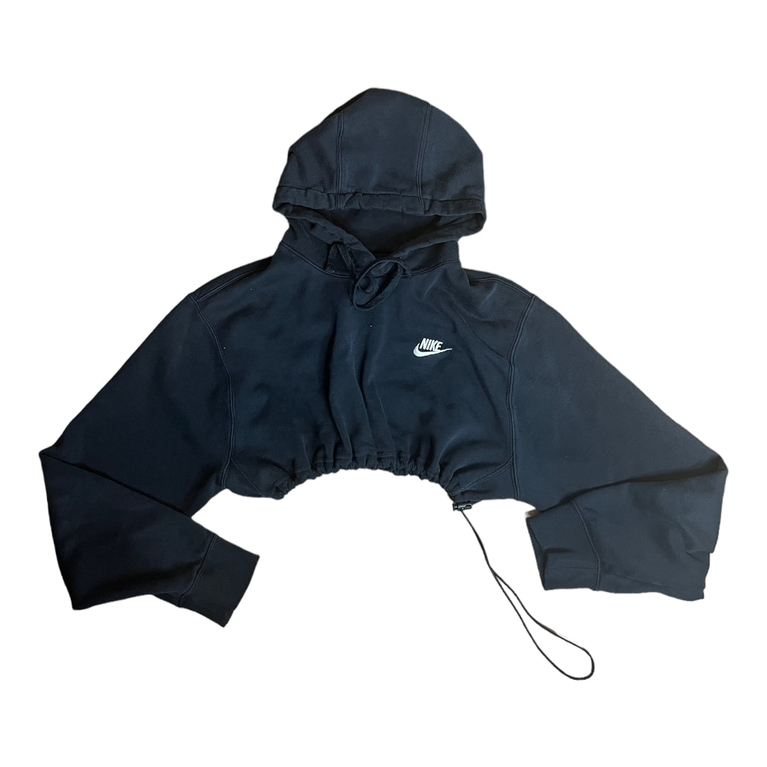 Nike Reworked Drawstring Crop Hoodie