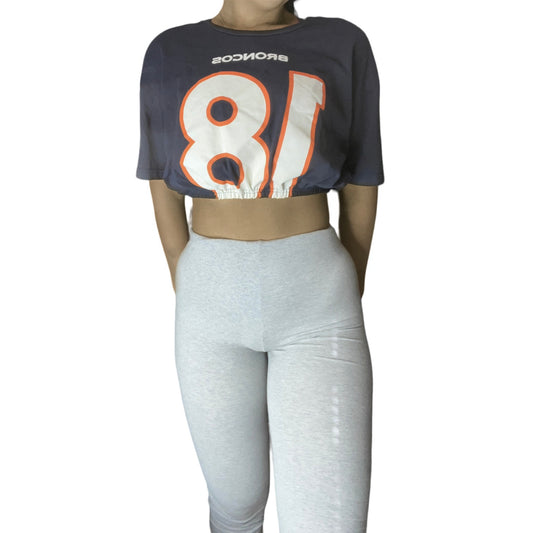 Broncos Reworked Crop Top