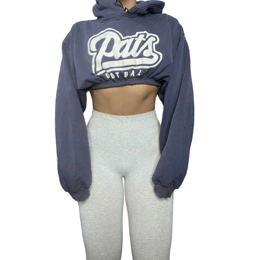 New England Patriots Reworked Crop Hoodie