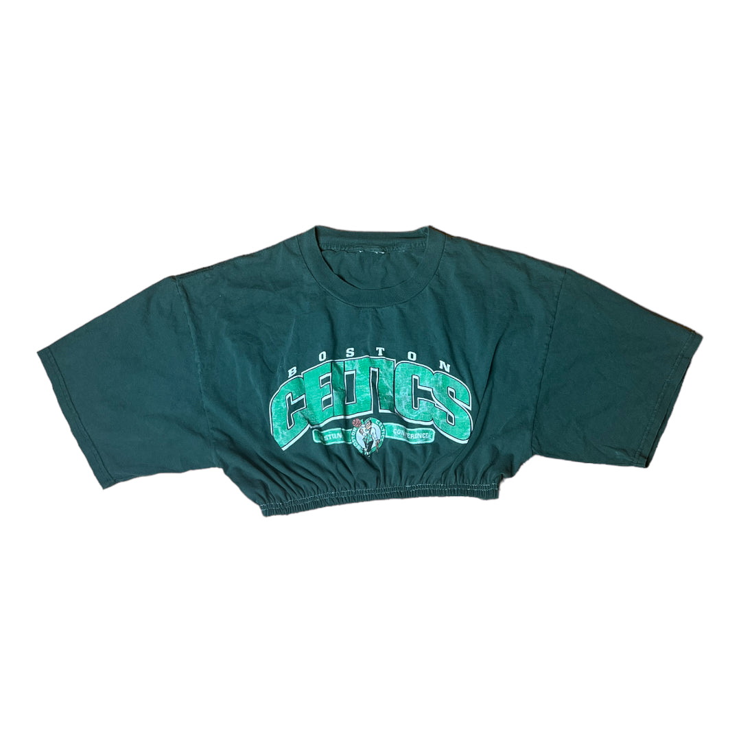 Vintage Boston Celtics Reworked Crop Top