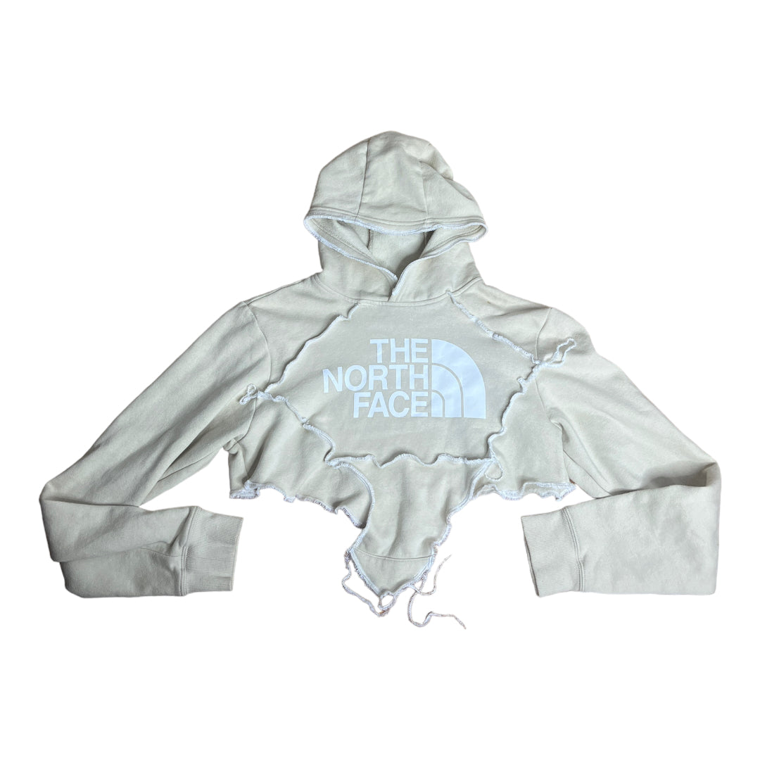 The North Face Reworked Contrast Stitch Patchwork Crop Hoodie