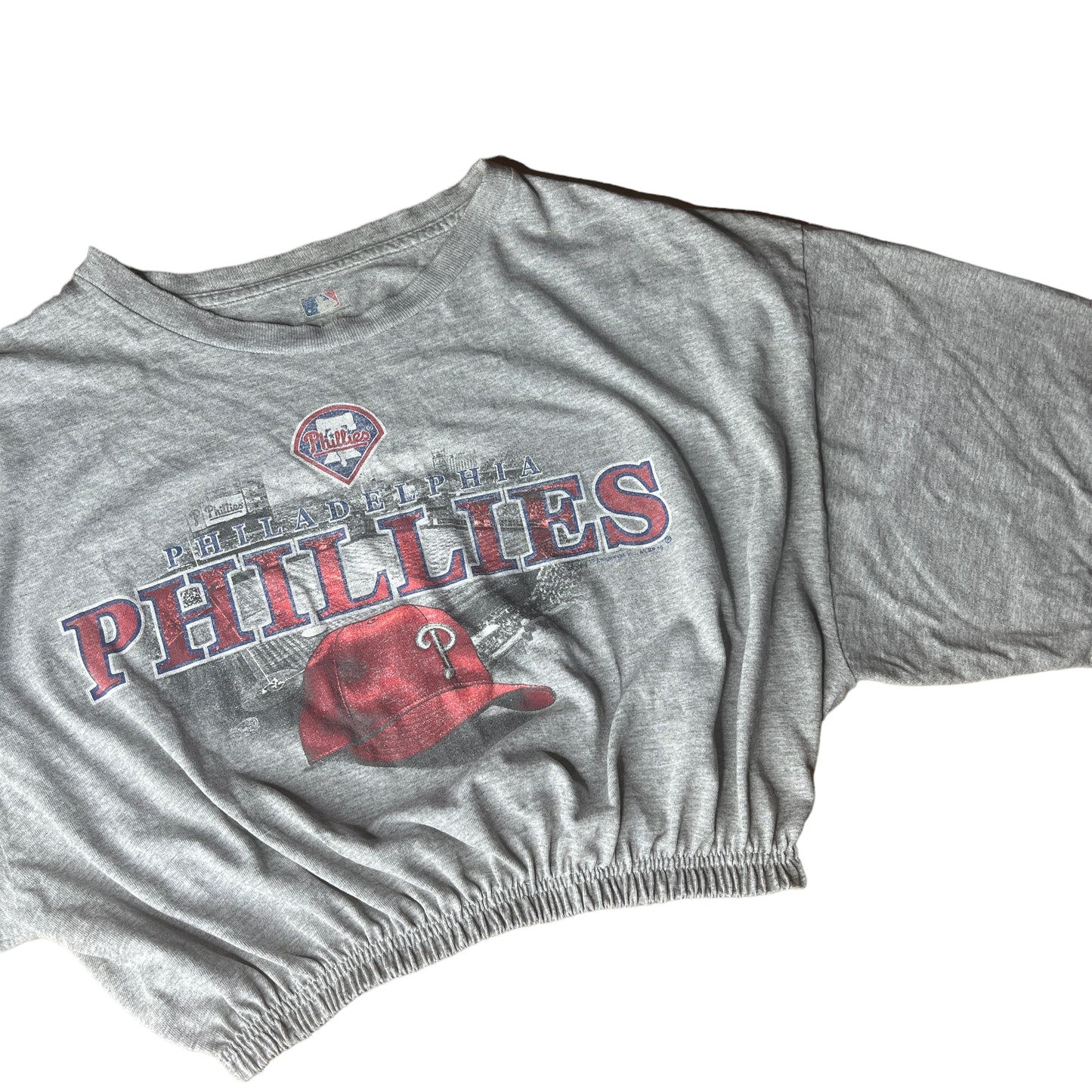 Philadelphia Phillies MLB Reworked Vintage Crop Top