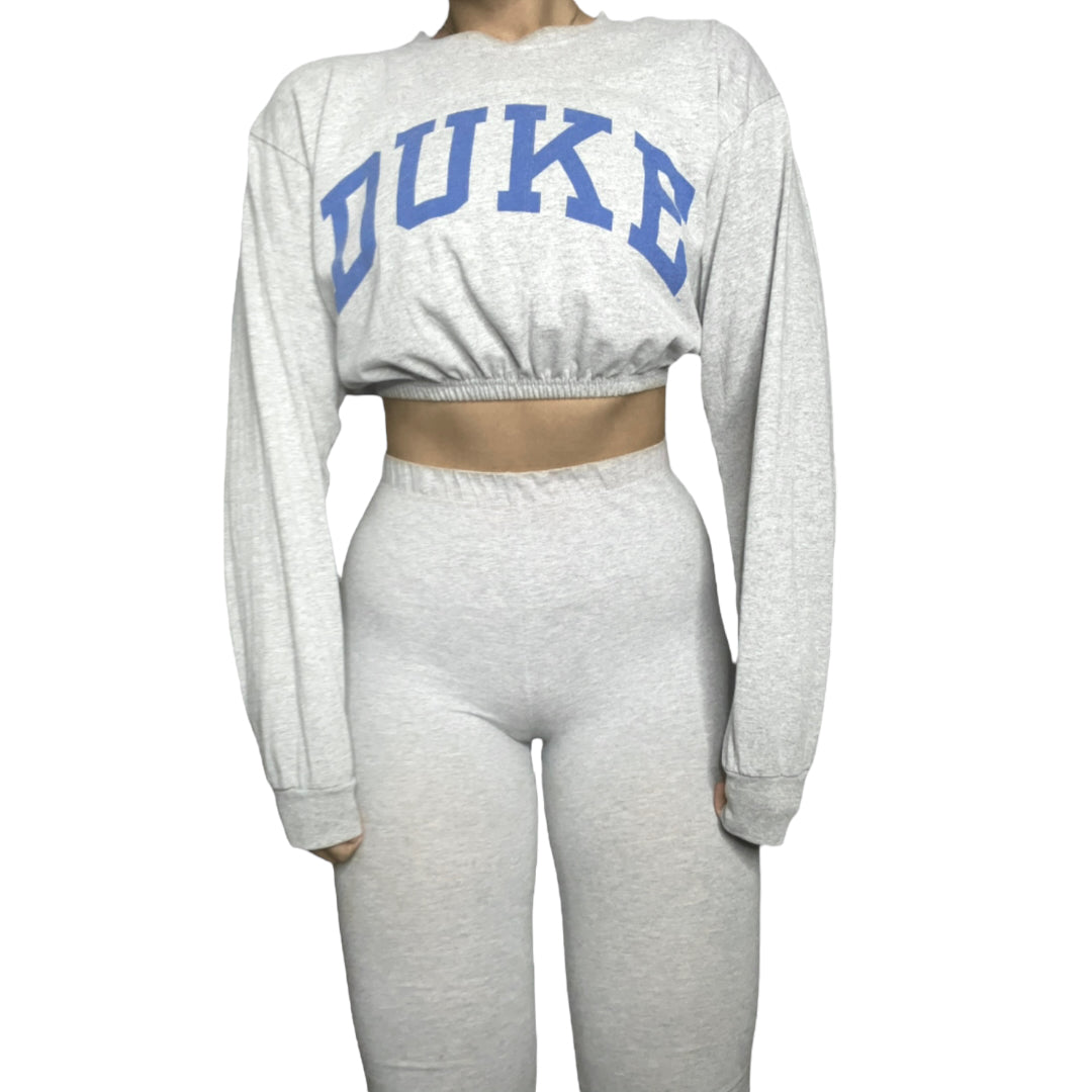 DUKE University Reworked Longsleeve Crop Top