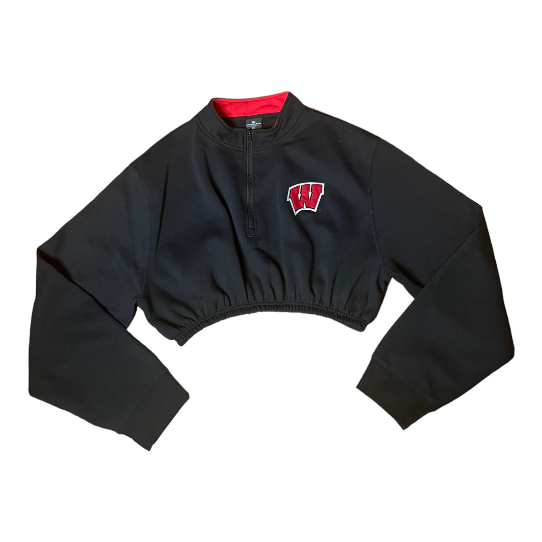 The University of Wisconsin Reworked Crop Sweatshirt