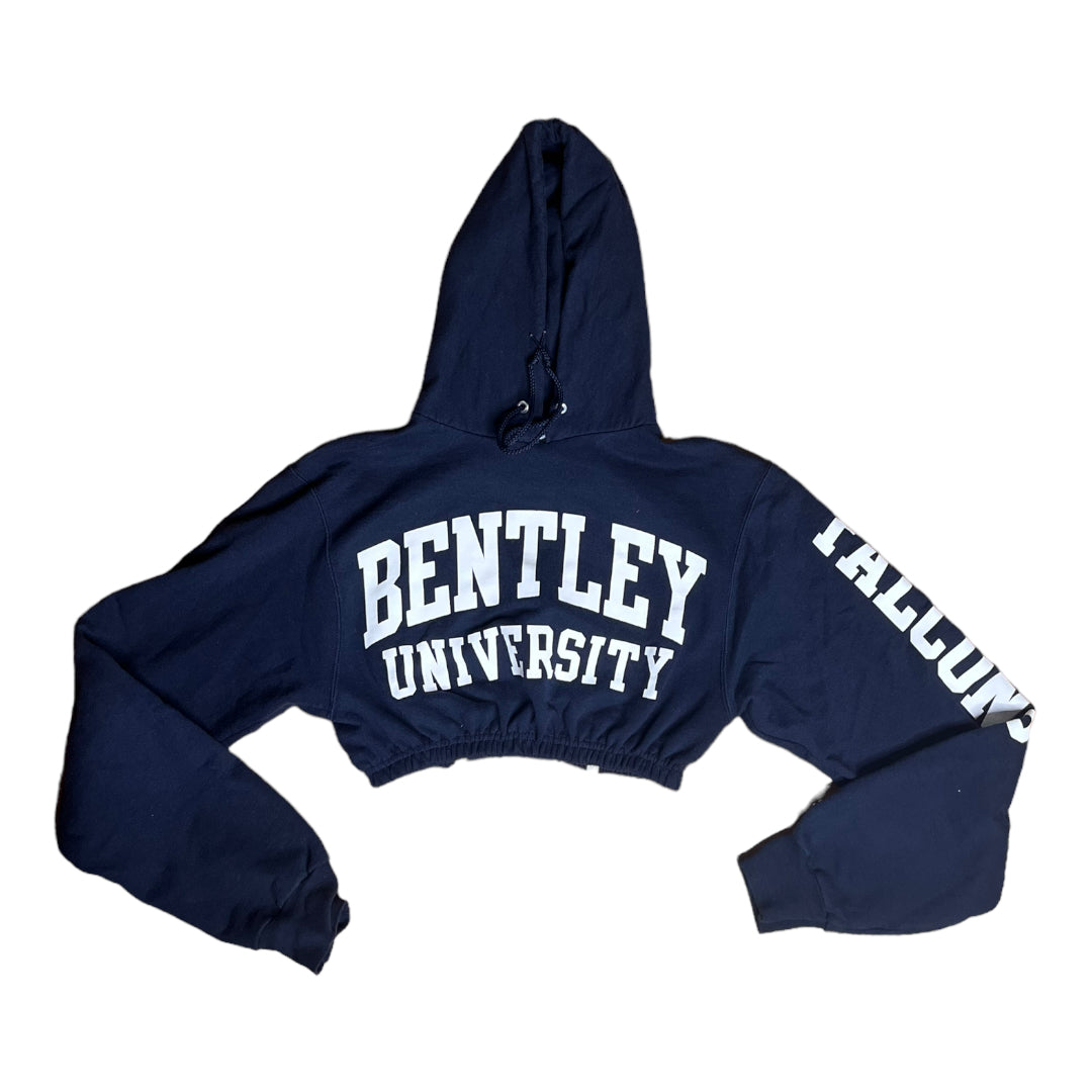 Bentley University Reworked Crop Hoodie