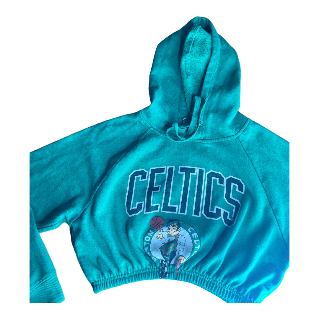 Boston Celtics Reworked Crop Hoodie