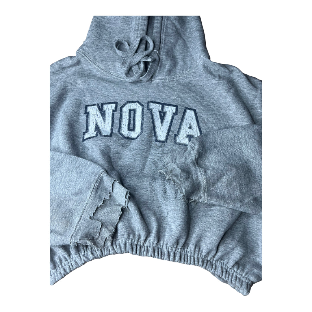 Villanova University Reworked Crop Hoodie