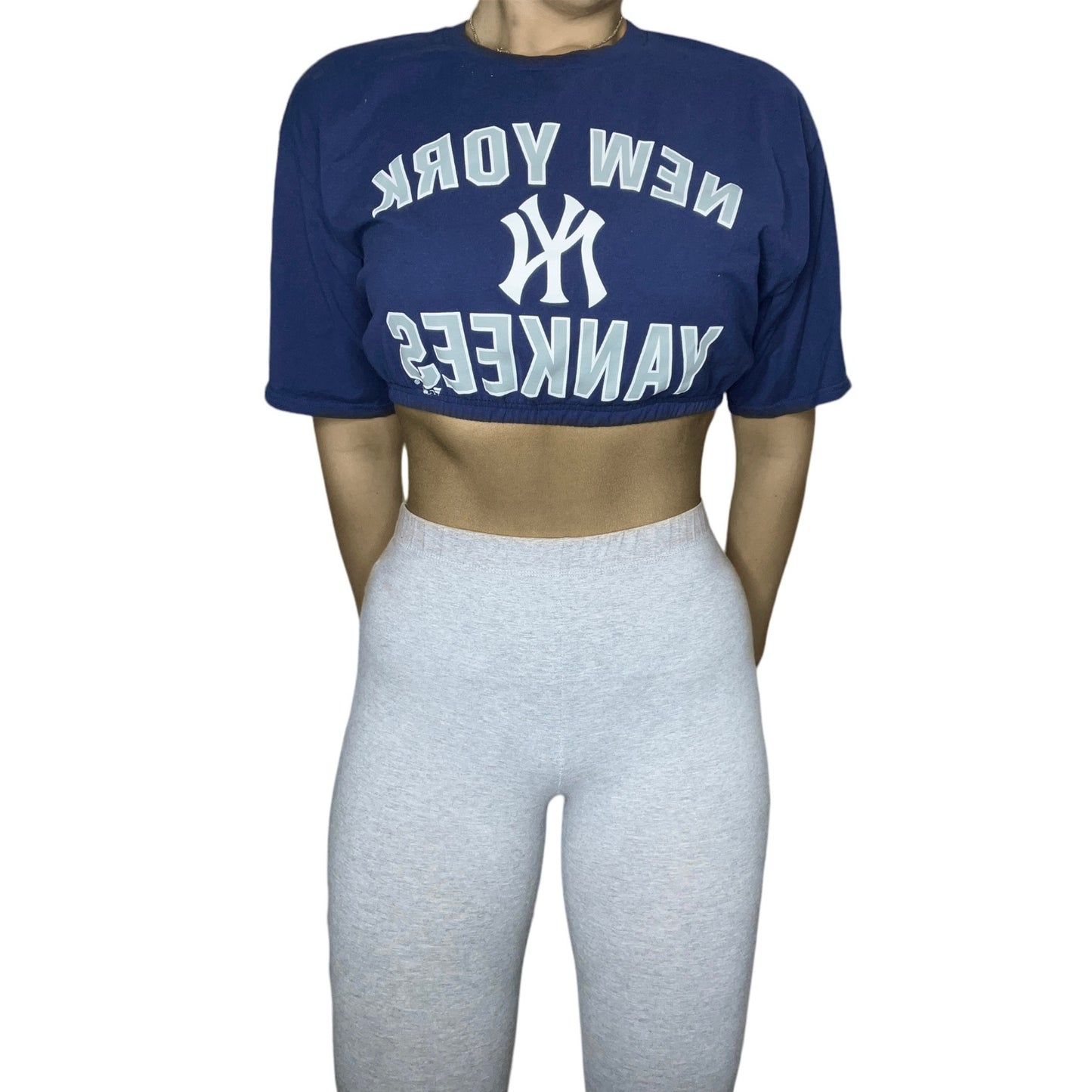 New York Yankees Reworked Crop Top