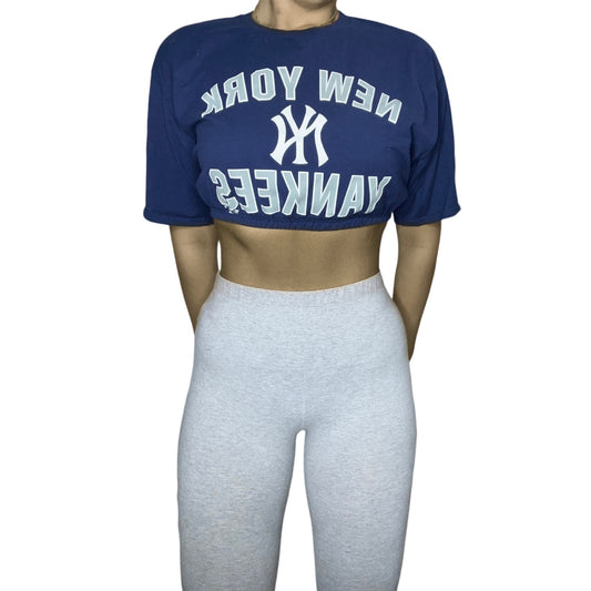 New York Yankees Reworked Crop Top