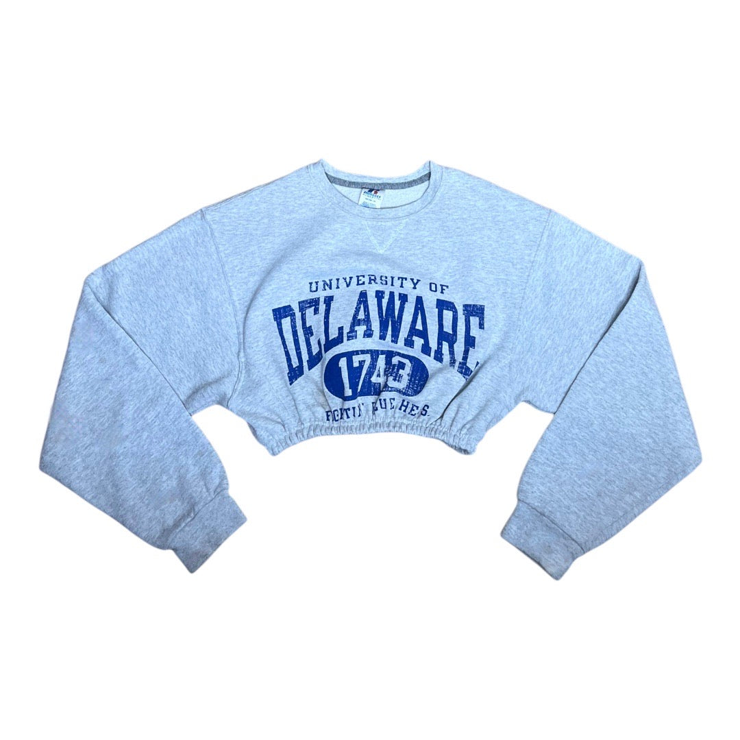 University of Delaware Reworked Crop Crewneck