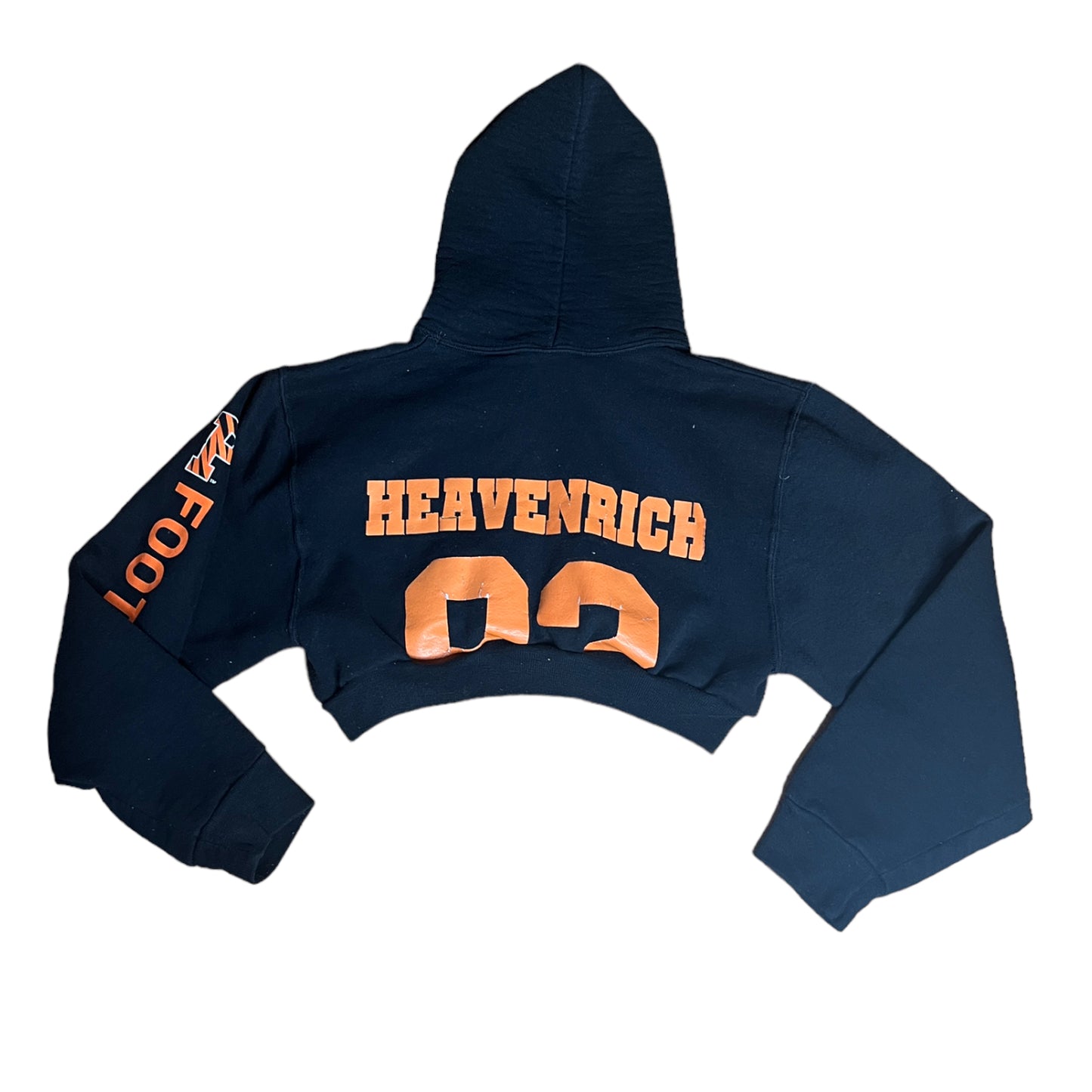 Princeton University Reworked Crop Hoodie Sweatshirt