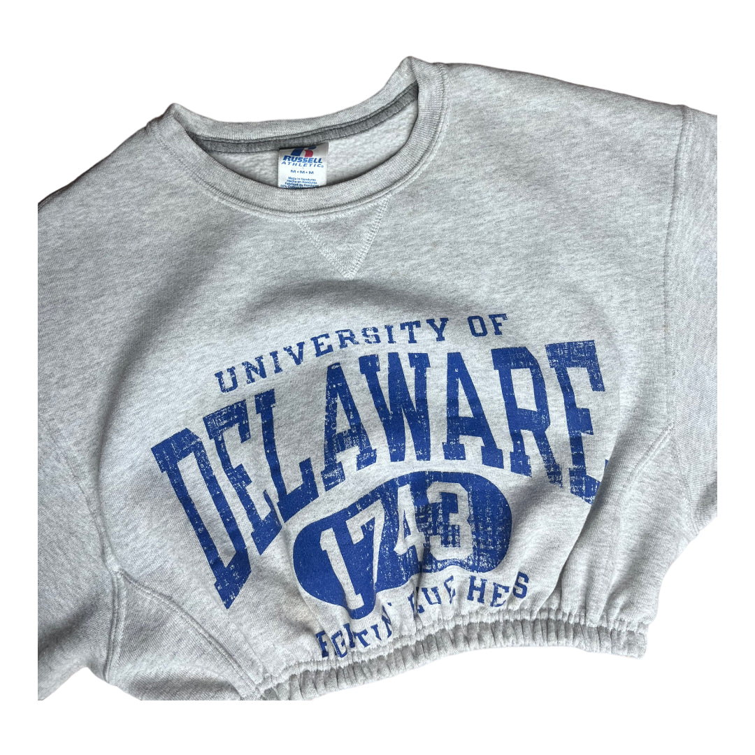 University of Delaware Reworked Crop Crewneck