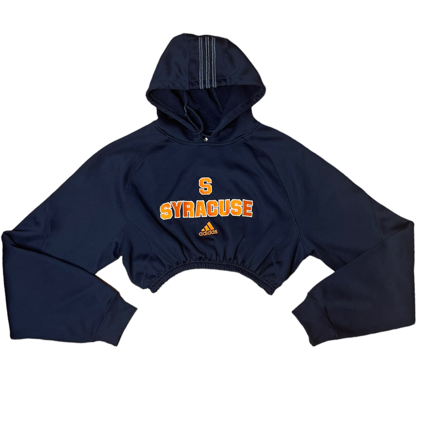 Syracuse University Reworked Crop Hoodie Sweatshirt