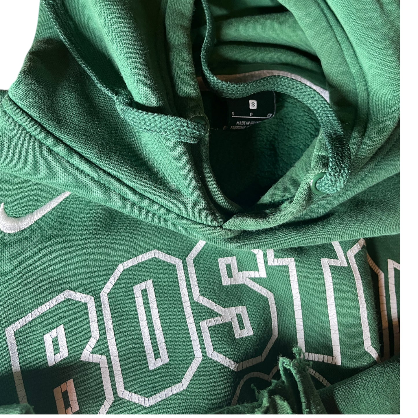 Boston Celtics x Nike Reworked Crop Hoodie Sweatshirt