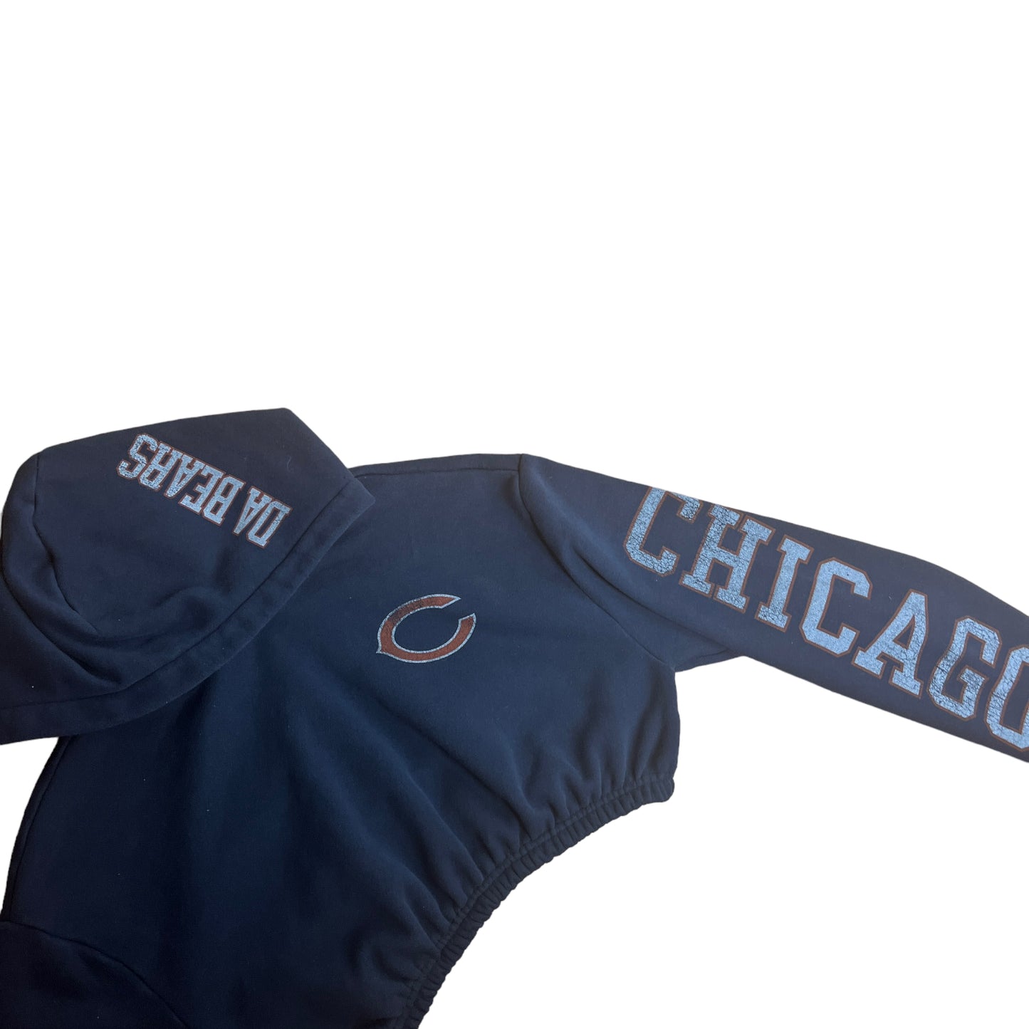 Chicago Bears Reworked Crop Hoodie