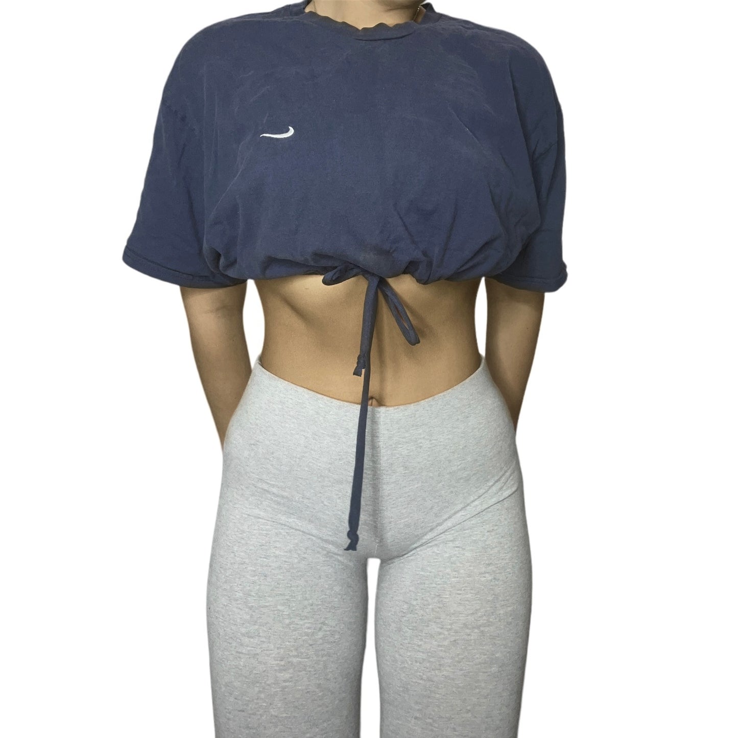 Nike y2k Reworked Tie Waist Crop Top