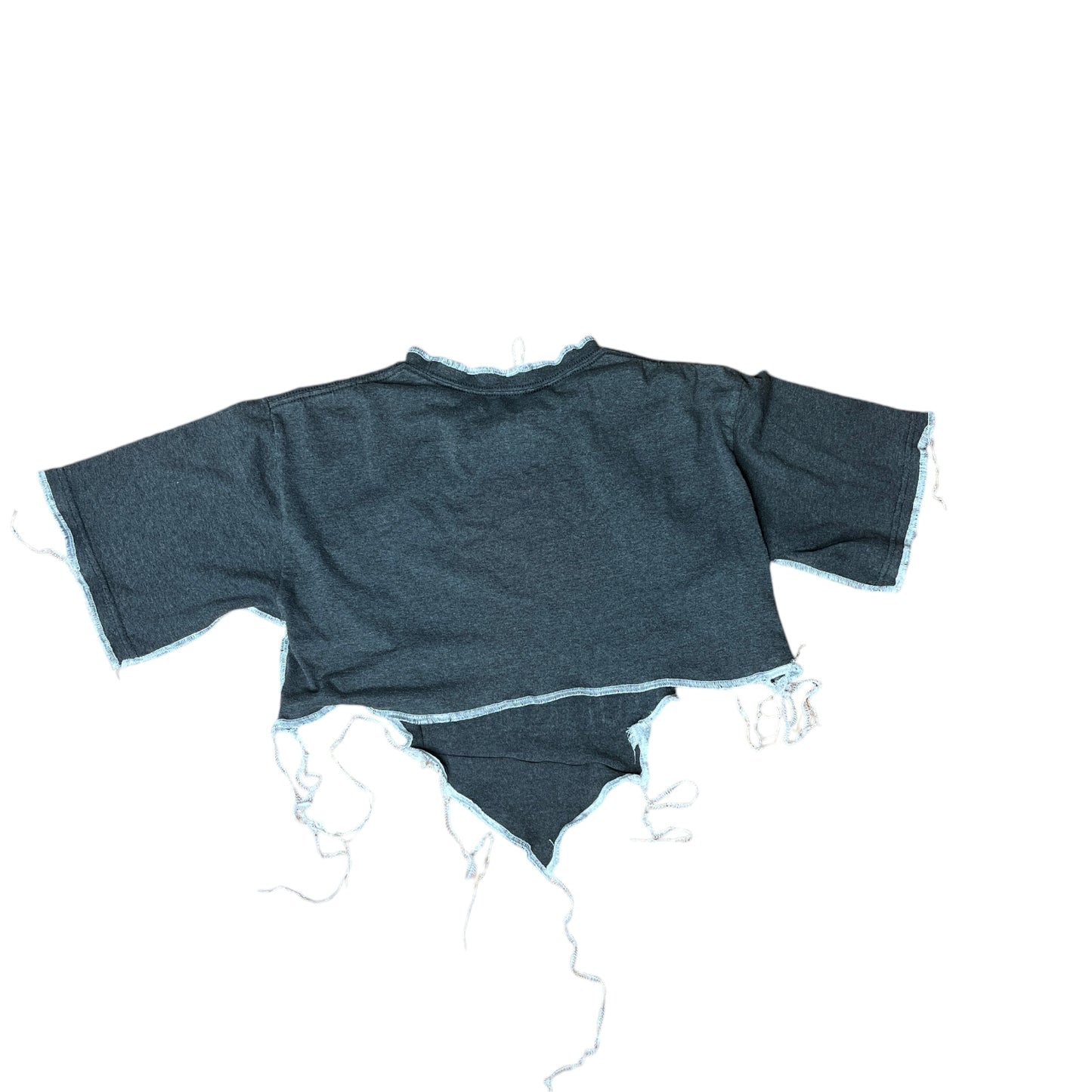 New England Patriots Reworked Contrast Stitch Crop Top