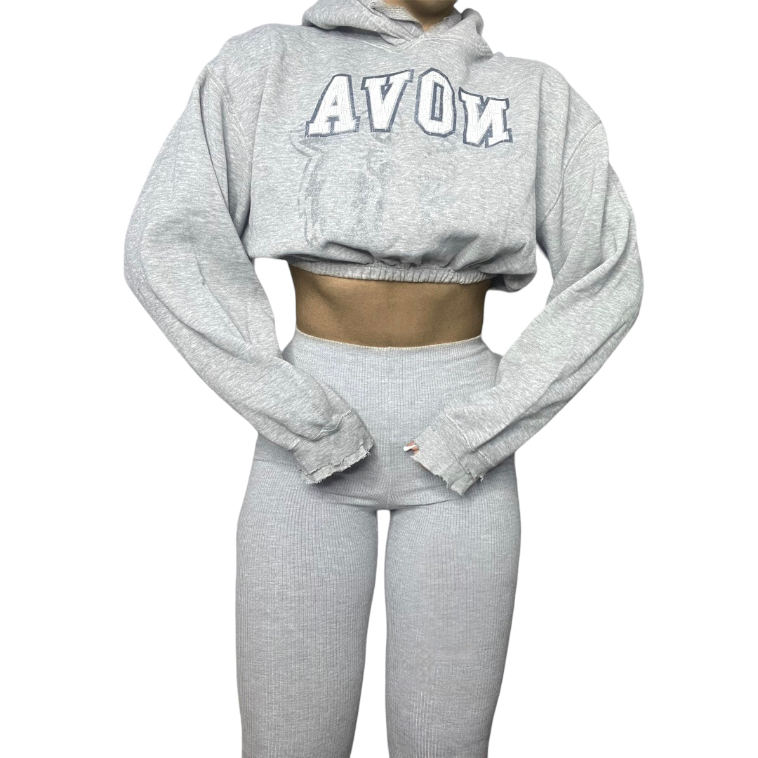 Villanova University Reworked Crop Hoodie