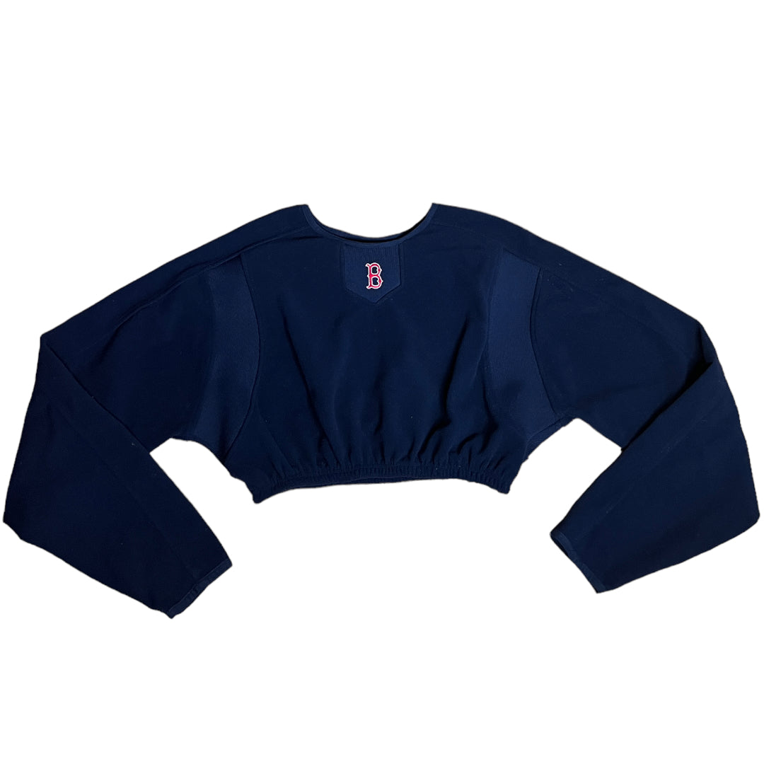 Boston Red Sox Reworked Crop Fleece Crewneck