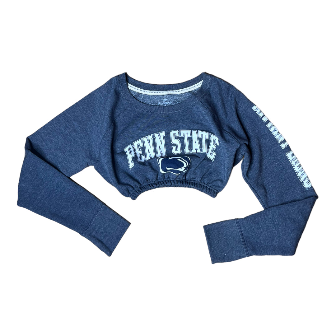 Penn Stare University Reworked Crop Crewneck Sweatshirt