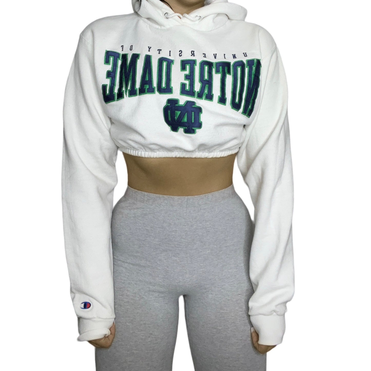 University of Notre Dame Reworked Crop Hoodie