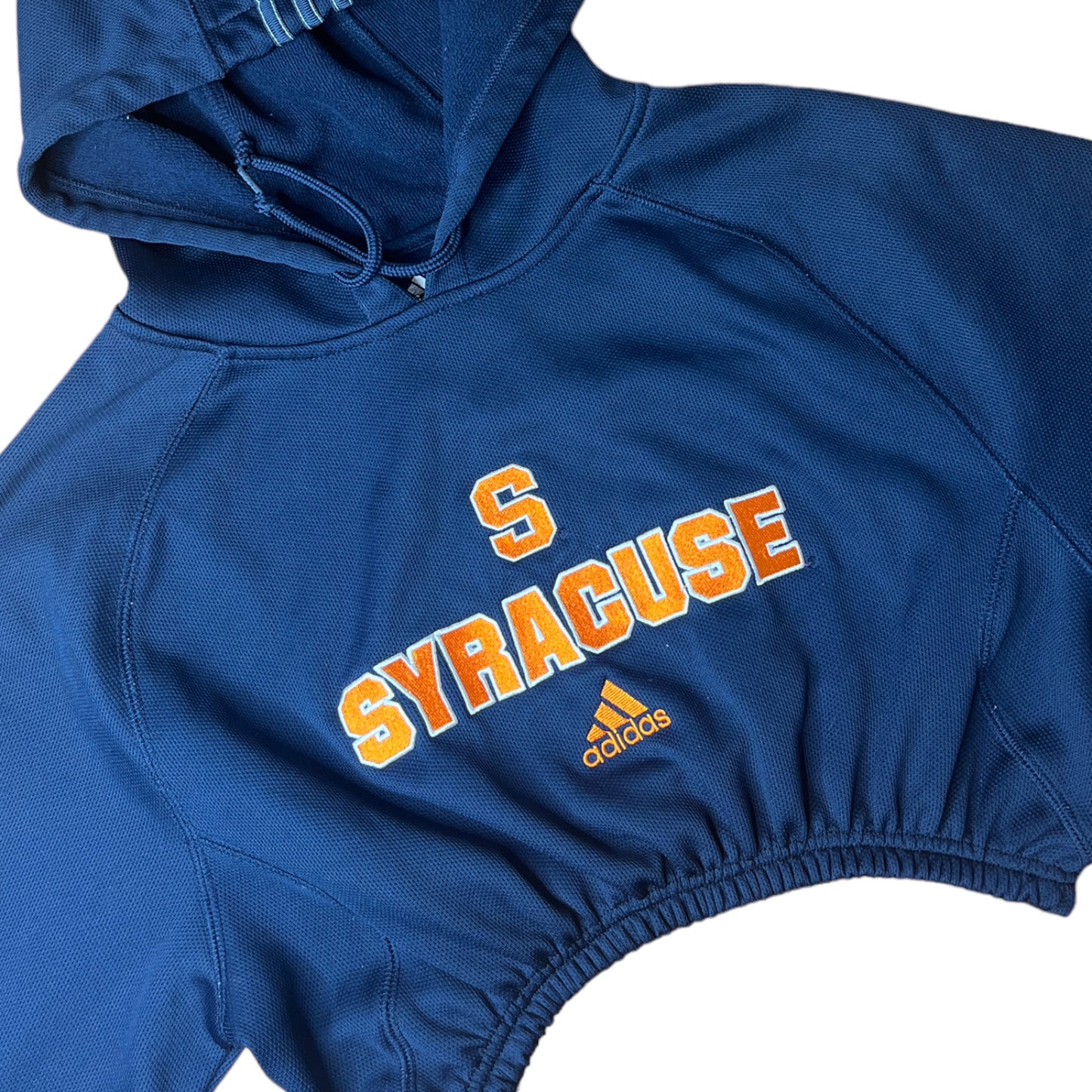 Syracuse University Reworked Crop Hoodie Sweatshirt