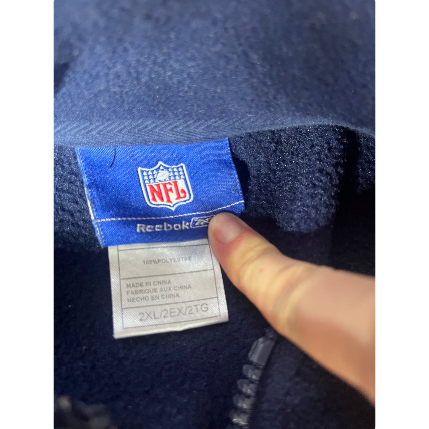 New England Patriots Reworked Crop Quarter Zip