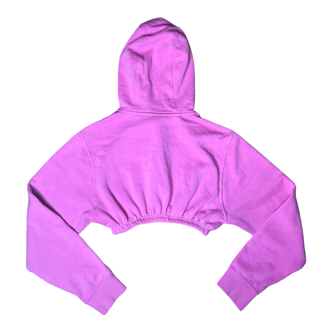 Nike Pink Reworked Crop Hoodie