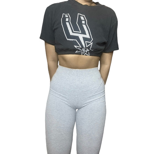 San Antonio Spurs Reworked Crop Top