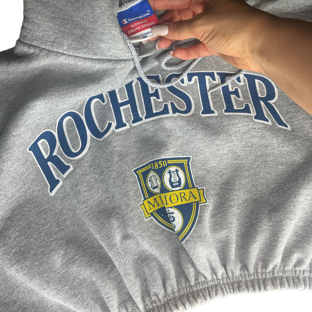 University of Rochester Reworked Crop Hoodie