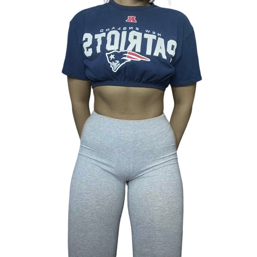 New England Patriots Reworked Crop Top