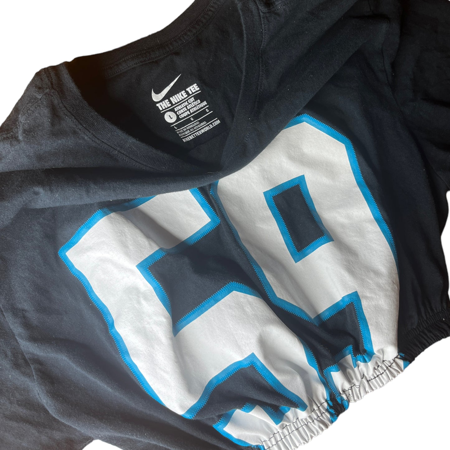 Carolina Panthers Reworked Crop Top