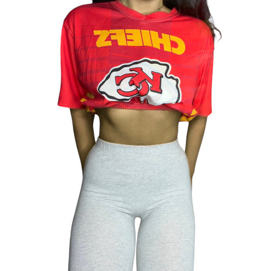 Kansas City Chiefs Reworked Crop Top