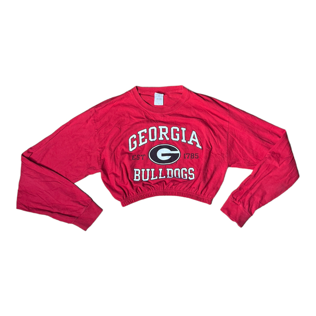 Georgia Bulldogs Reworked Crop Top