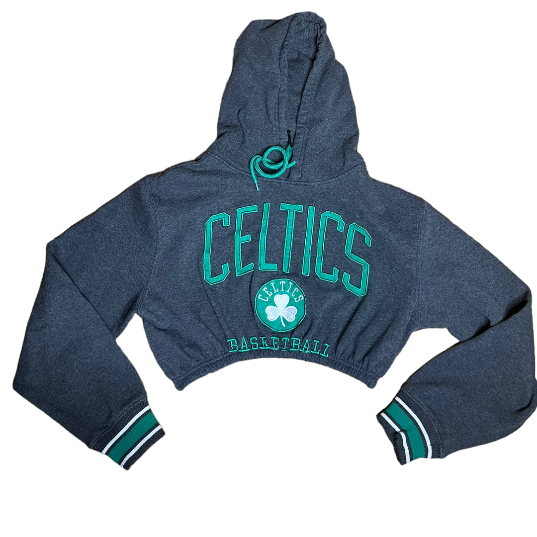 Boston Celtics Reworked Crop Hoodie