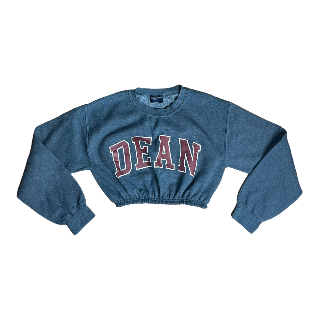 Dean College Reworked Crop Crewneck Sweatshirt