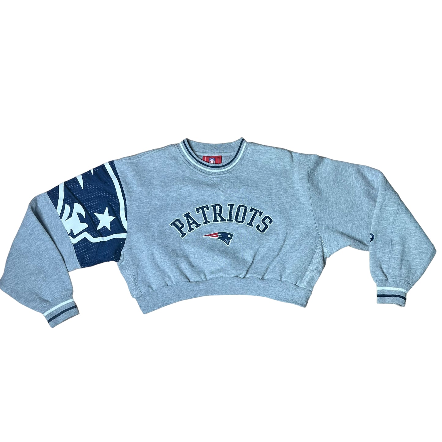 Vintage New England Patriots Reworked Crop Crewneck