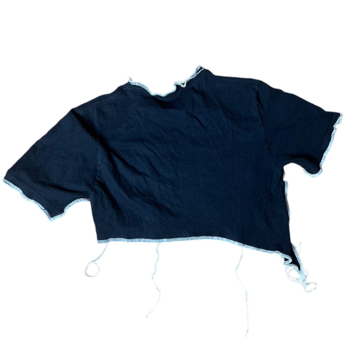 Air Nike Reworked Contrast Stitch Asymmetrical Crop Top