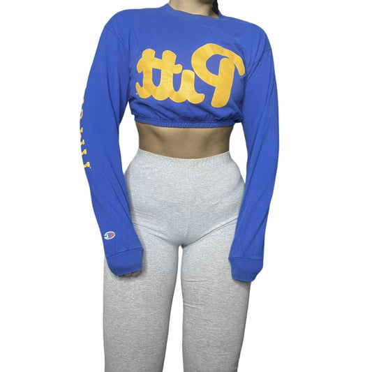 University of Pittsburg Reworked Crop Top