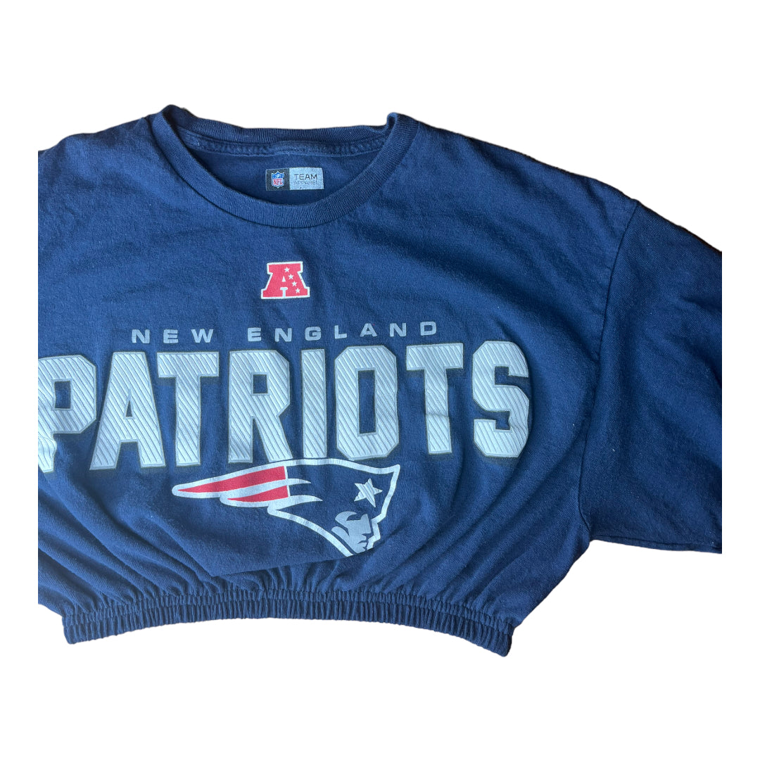 New England Patriots Reworked Crop Top