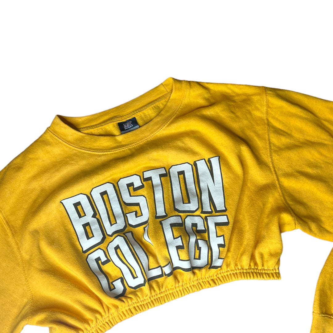 Boston College Reworked Crop Crewneck