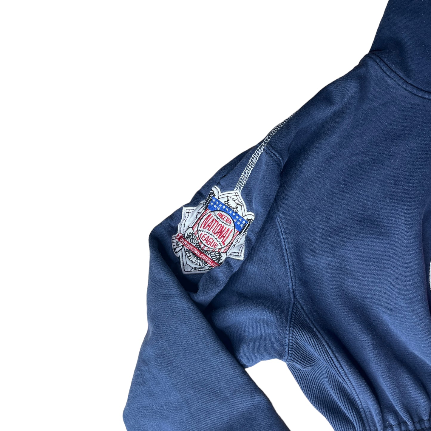 Chicago Cubs Reworked Crop Hoodie Sweatshirt