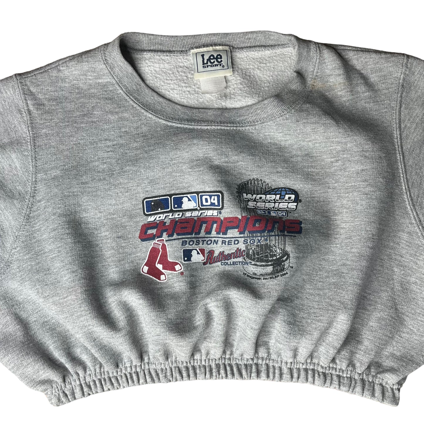 Vintage y2k Boston Red Sox Reworked Crop Crewneck