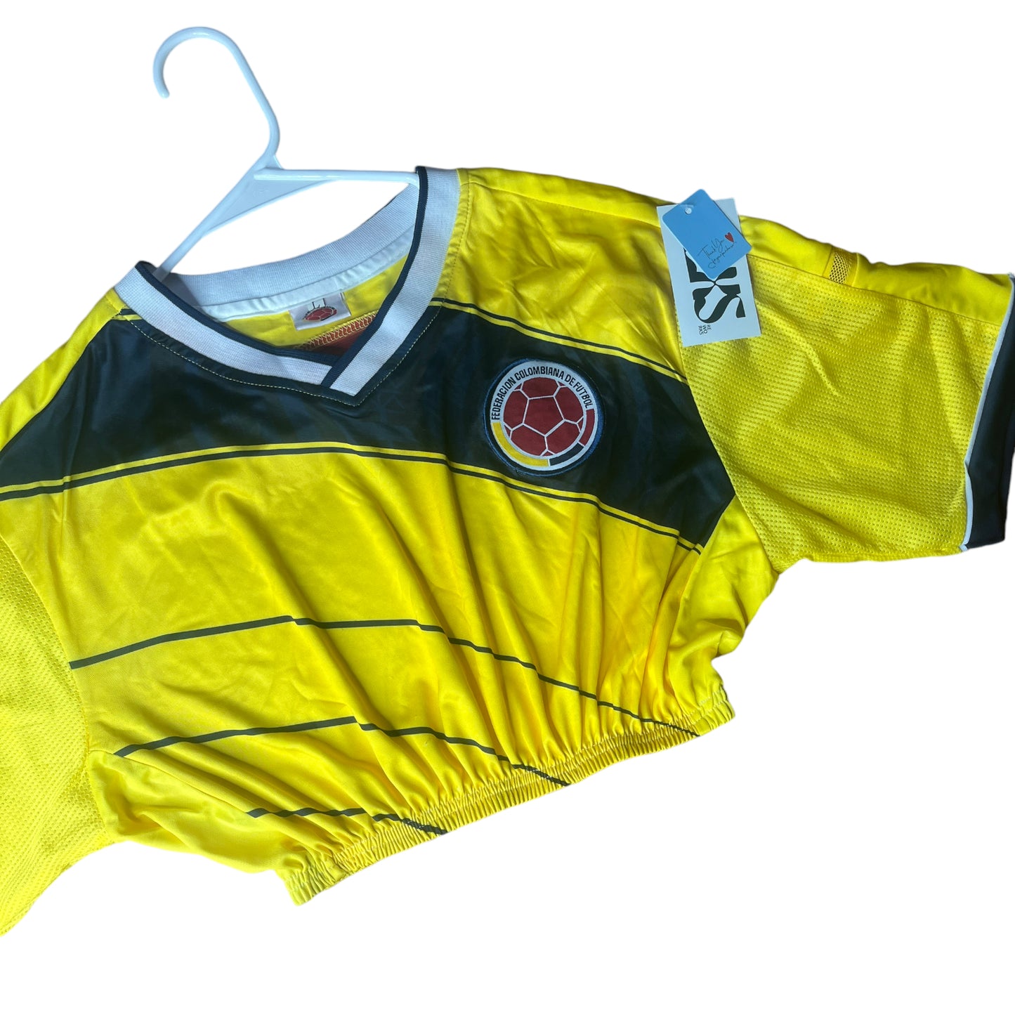 Colombia Reworked Custom Jersey Crop Top