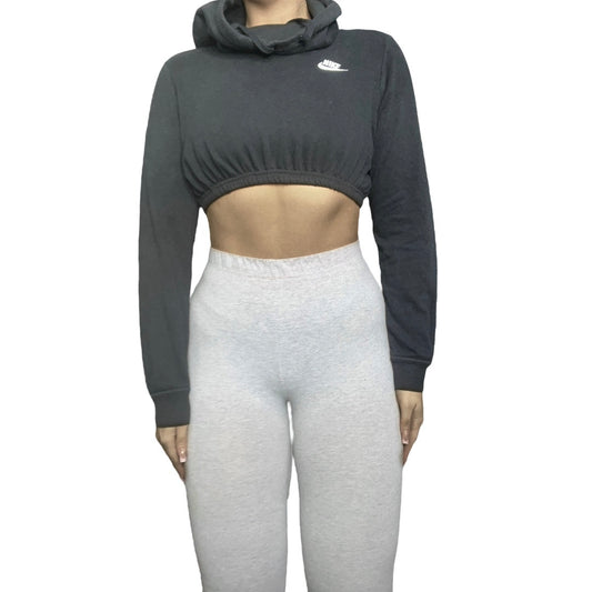 Nike Reworked Crop Cowl Neck Hoodie Sweatshirt