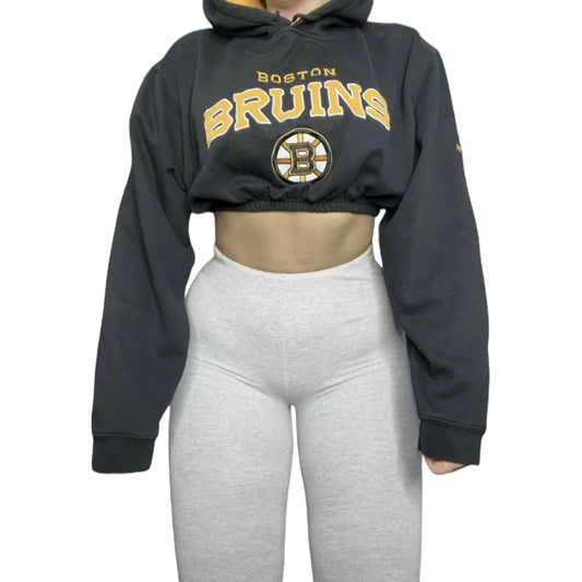 Boston Bruins Reworked Crop Hoodie